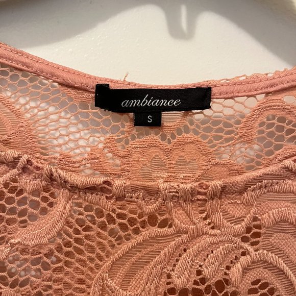 Fashion Nova: Cassi Lace Dress, Scoop Neck, Color: Mauve, Size: Small - Picture 3 of 3